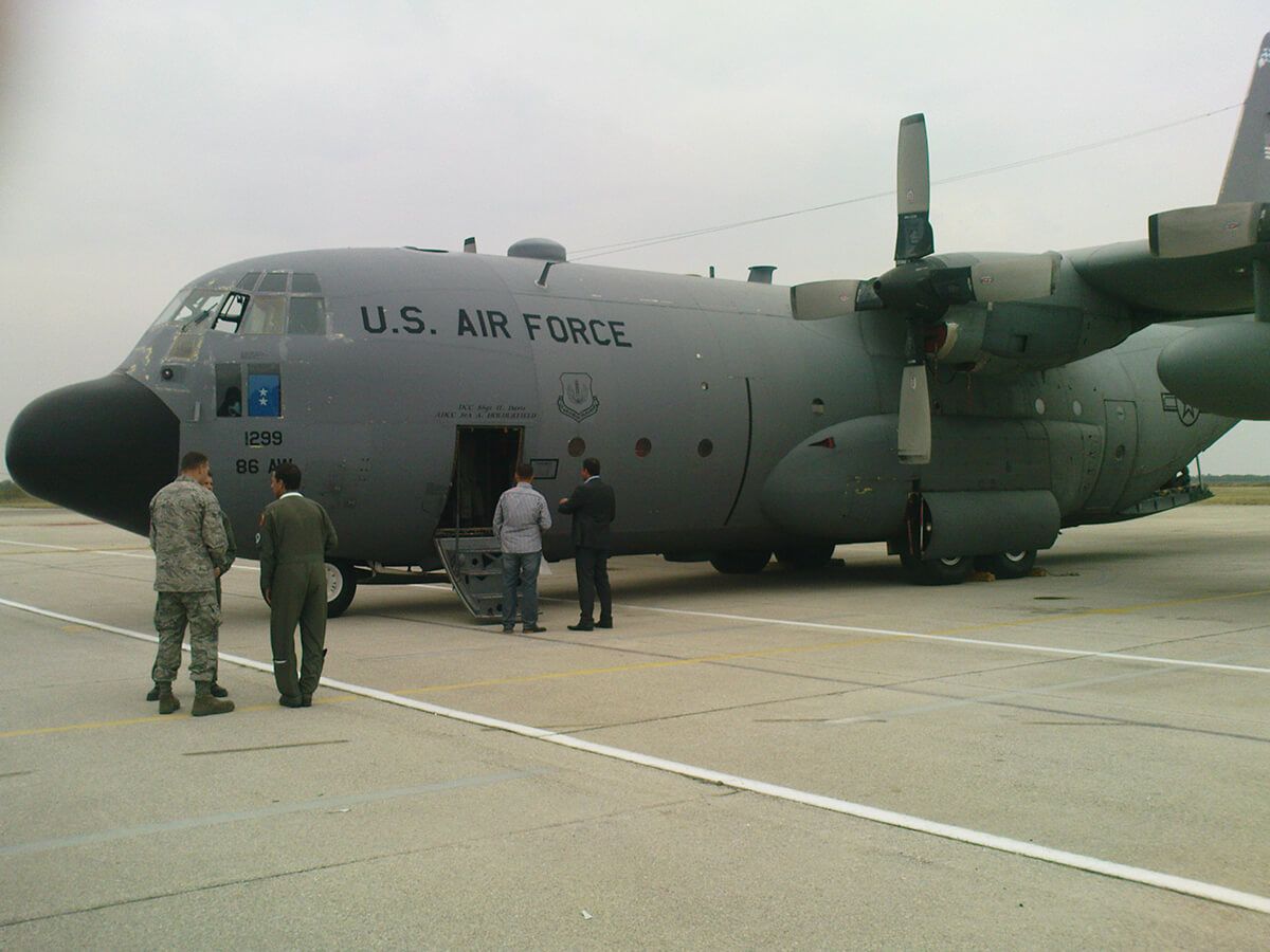 Aeromiting Batajnica 2009 americki C-130E