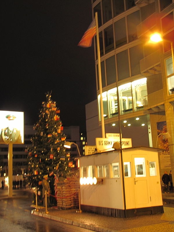 Berlin Checkpoint Charlie night