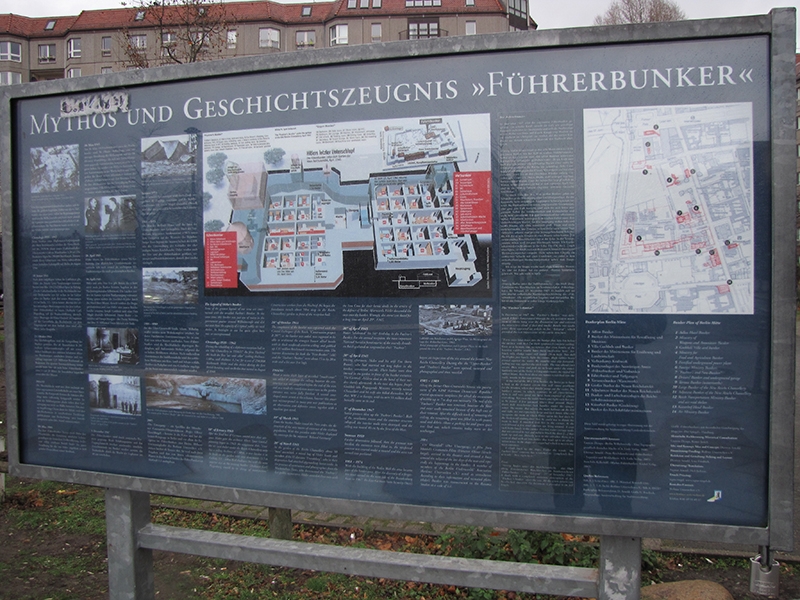 Berlin Fuhrer Bunker Information Board