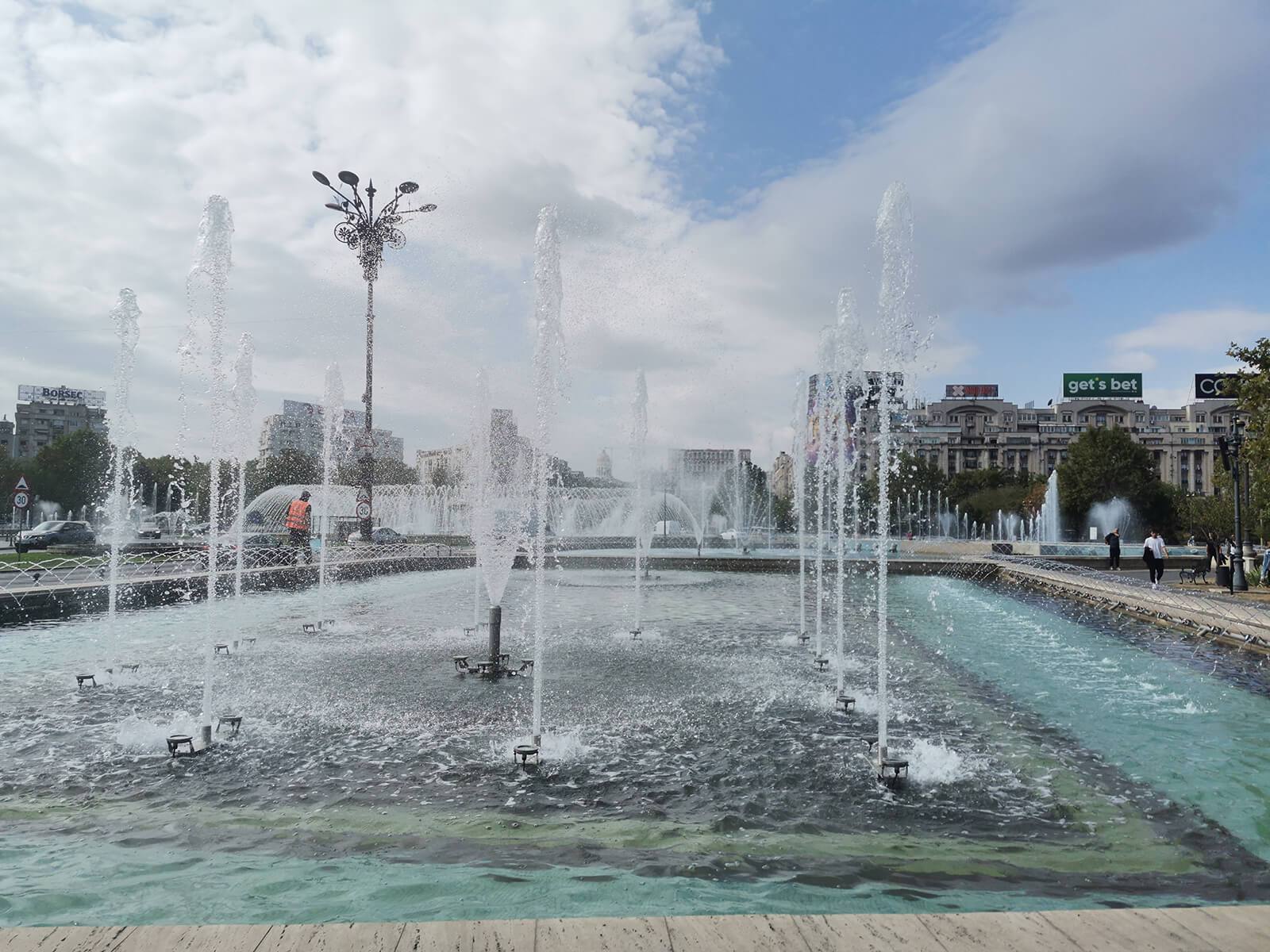 Bucharest Fountains Uniri Square