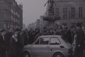 Gdansk Neptun Fountain Polish Fiat 126p