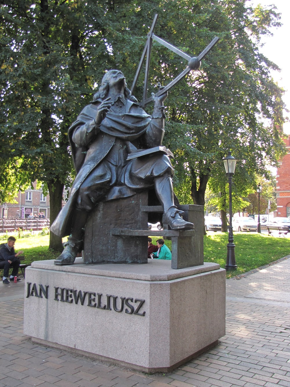 Gdansk Jan Heweliusz monument