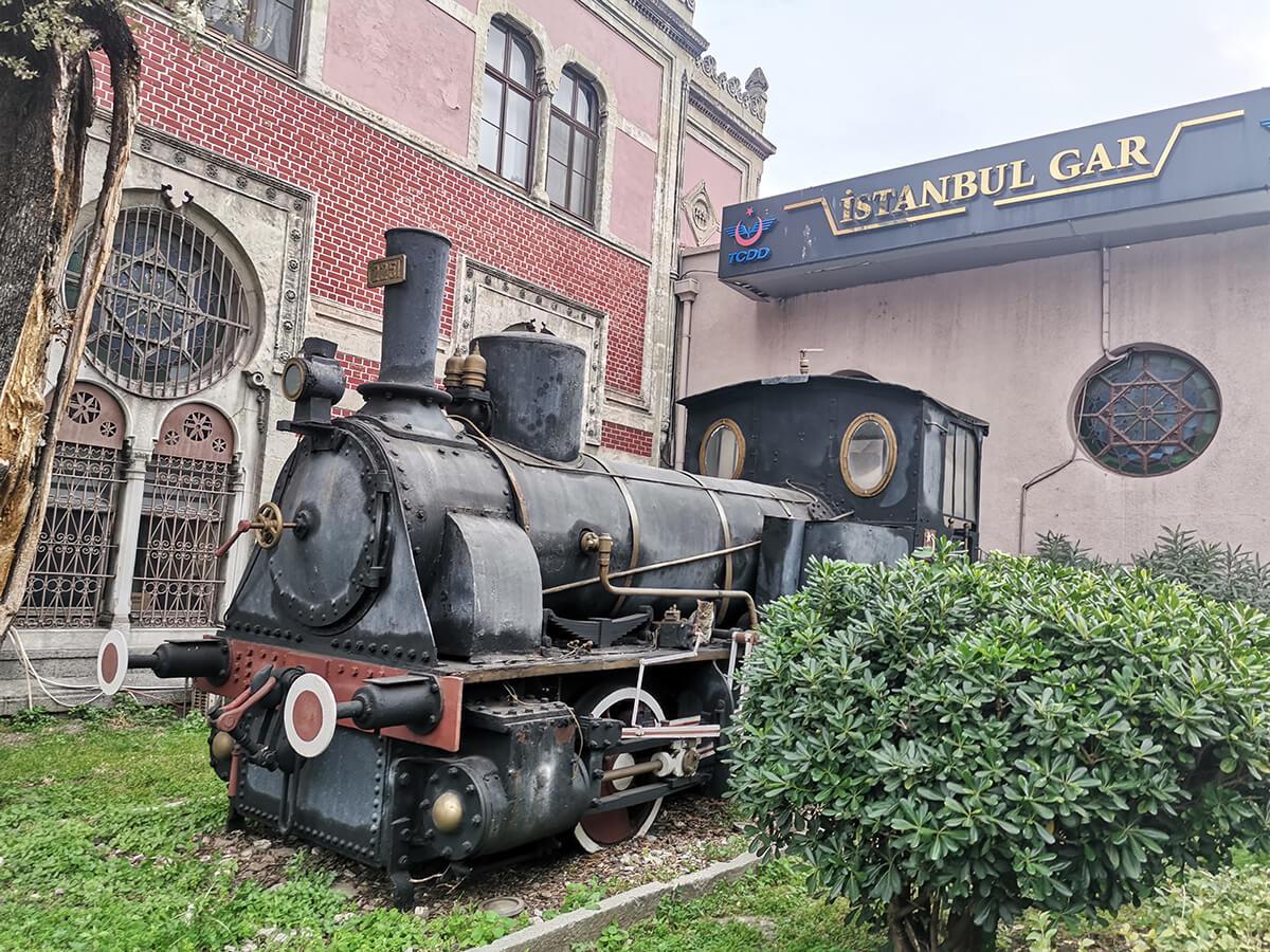 Istanbul Sirkeci railway station steam locomotive  TCDD2251