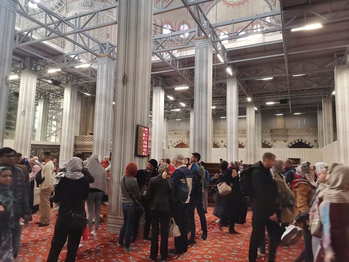 Istanbul Sultan Ahmet Mosque Interior