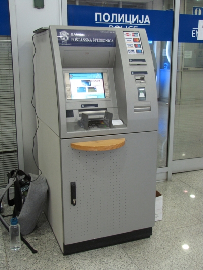 Belgrade Centre railway station ATM