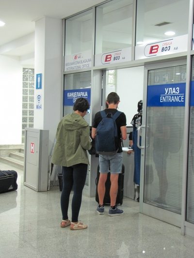 Belgrade Centre railway station international ticket office