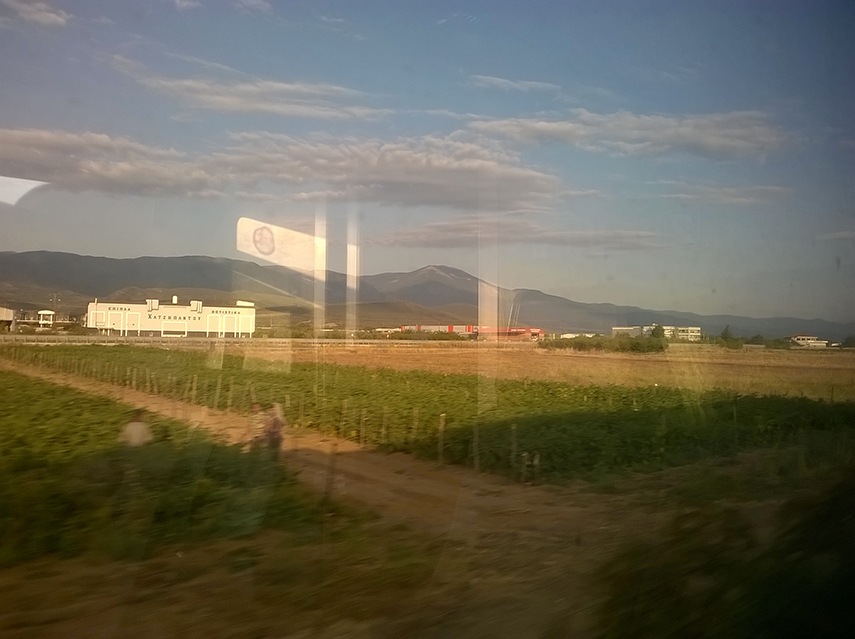 Greek plain and mountains