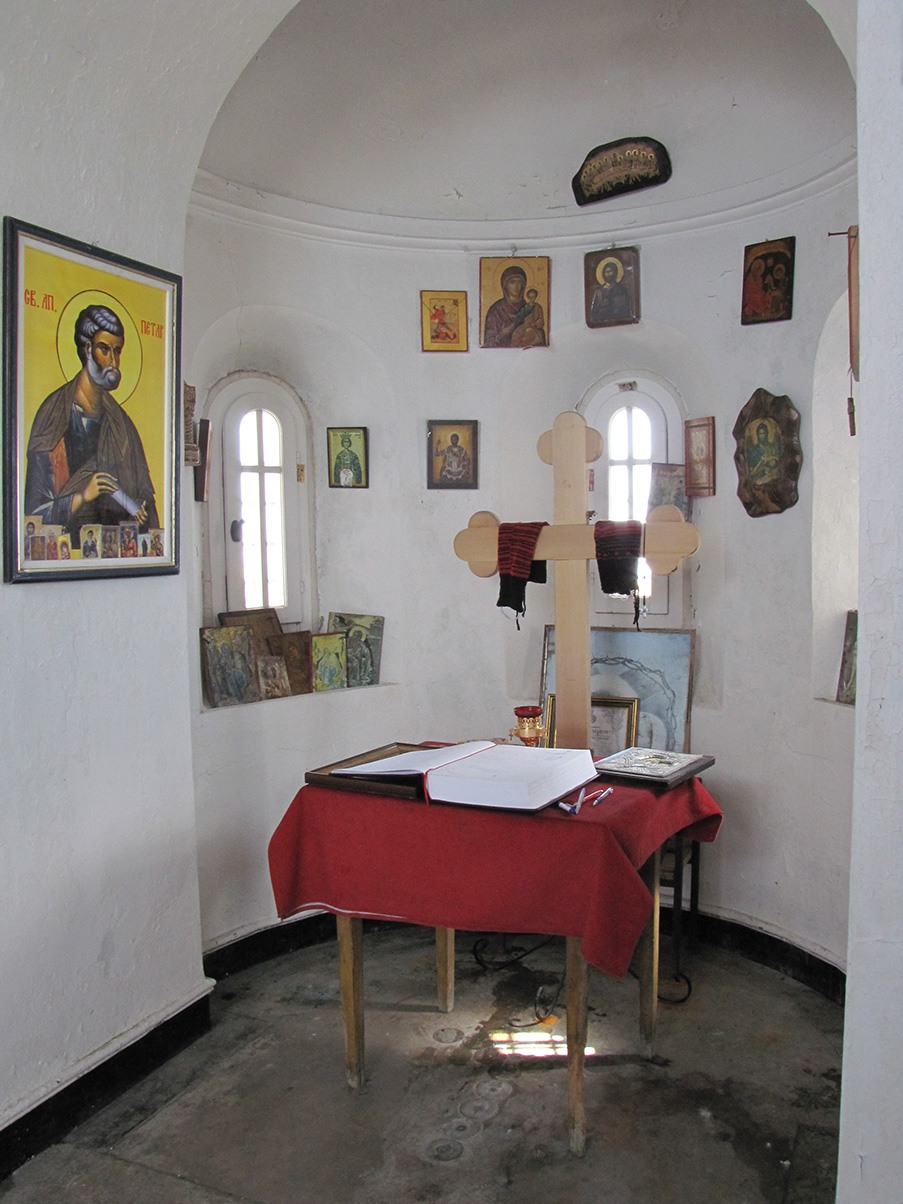 Kajmakcalan kapela Svetog Ilije unutrašnjost