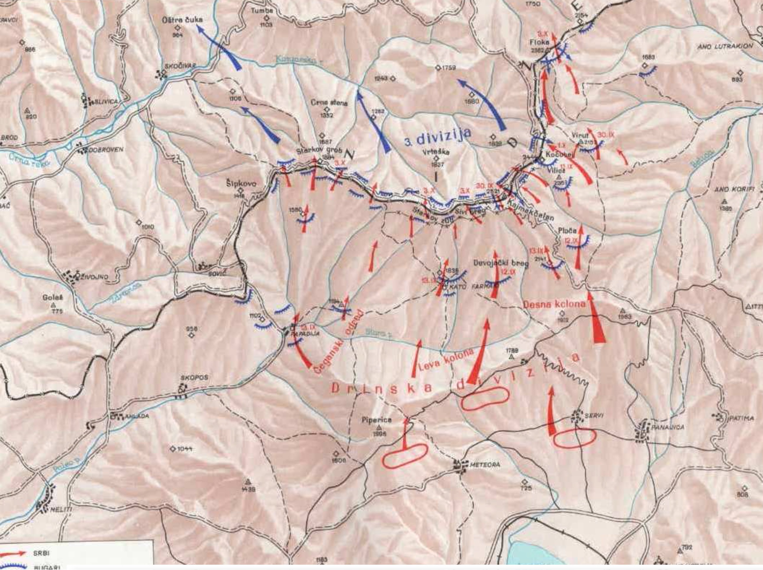 Kajmakcalan mapa