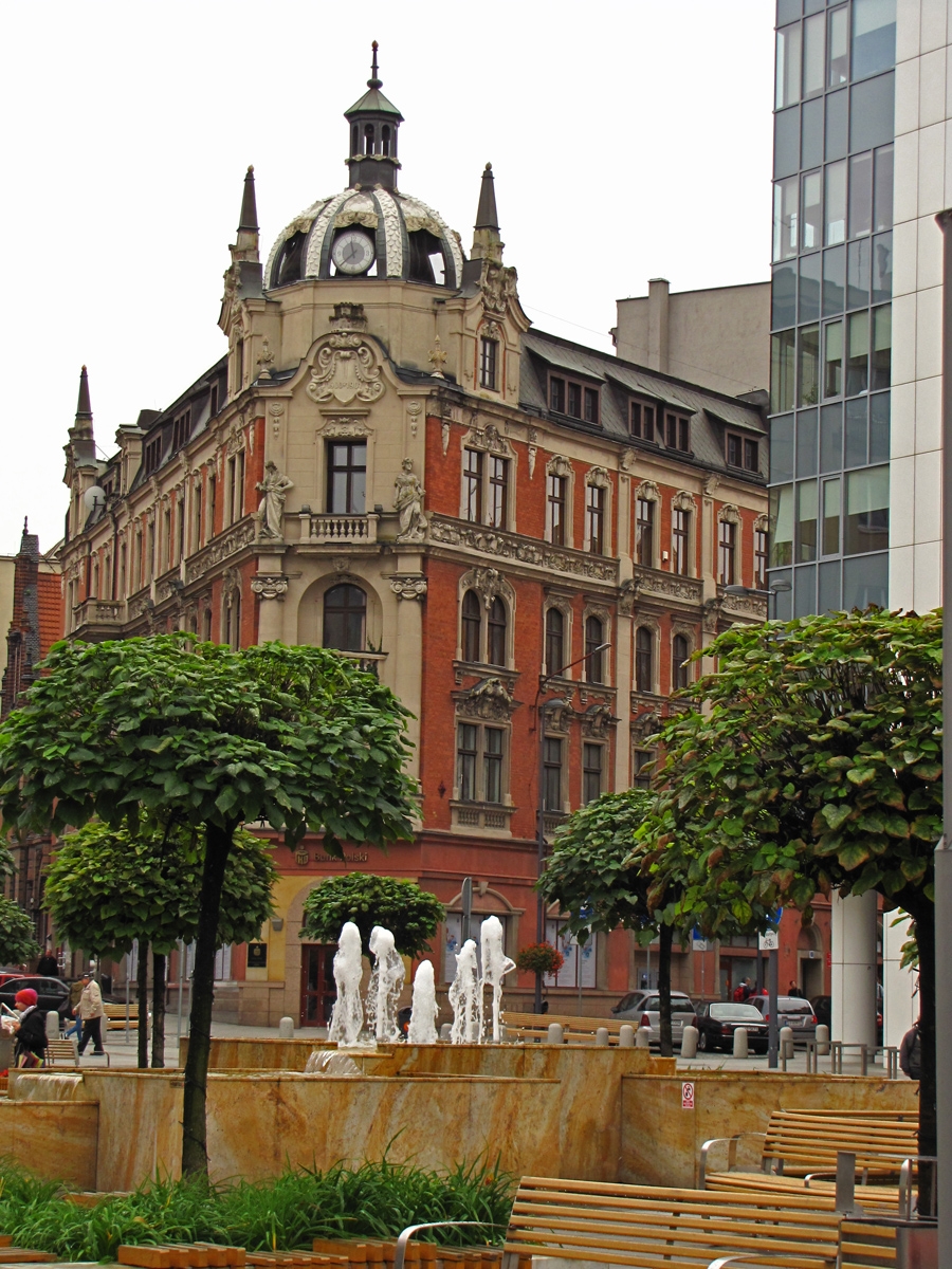 Katowice Rynek neo-baroque building