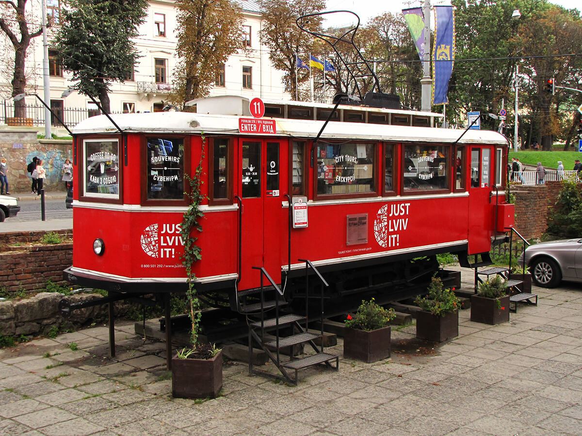 Lavov - tramvaj prodavnica