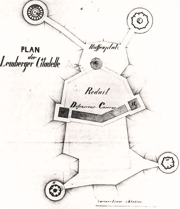 Lemberger Citadelle - plan
