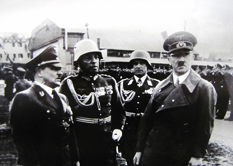 Adolf Hitler and Erich Koch at Devau airport
