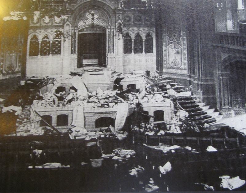 Kaliningrad synagogue after Kristallnacht