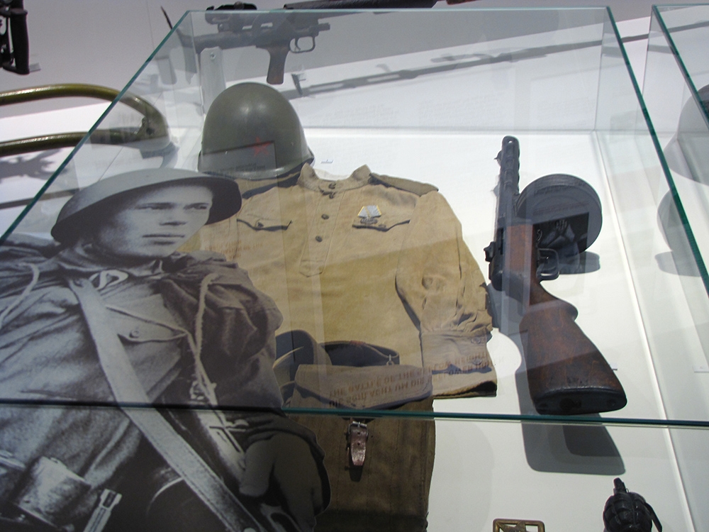 Uniform and weapon of Soviet Soldier