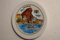 Souvenir plate Gdansk