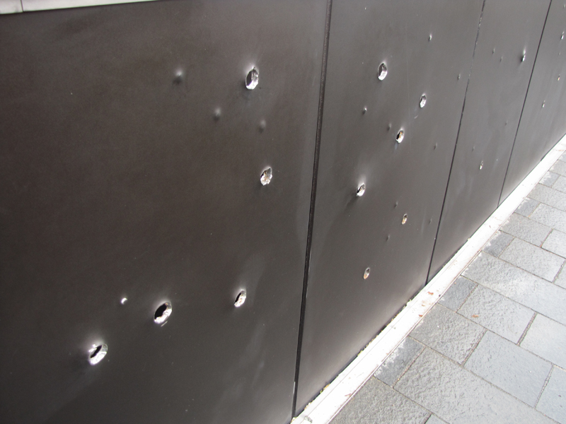 Hungarian Revolution of 1956. bullet holes